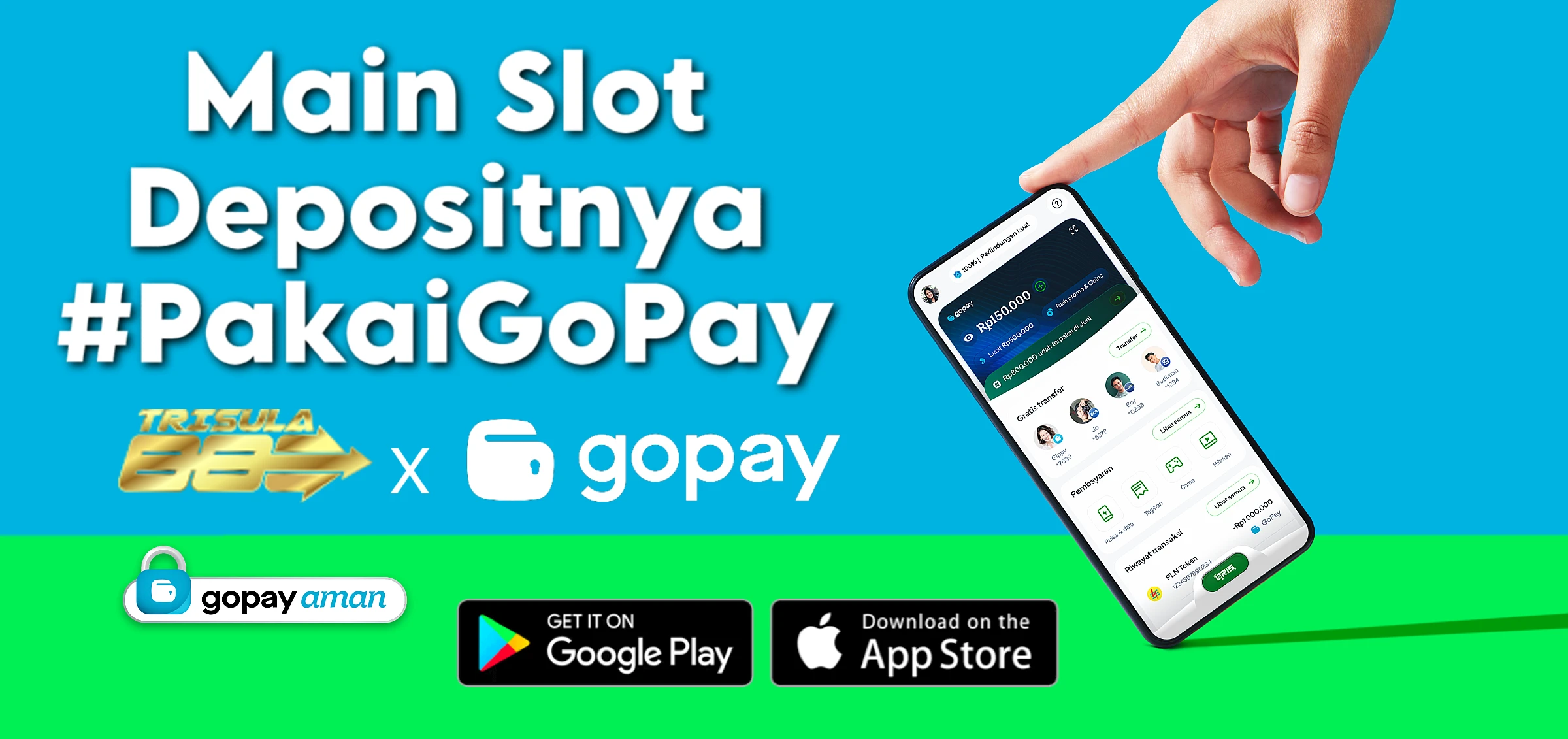 SLOT GOPAY, Main Slot di TRISULA88 Bisa Deposit Pakai Gopay!